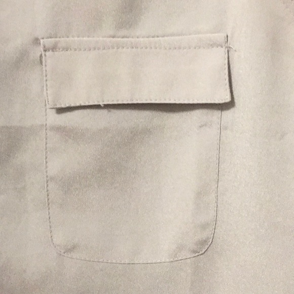 HONEY PUNCH | gray short sleeve blouse - Picture 3 of 3